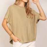 Oversized Textured Tee - alldeserved.com