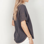 Oversized Textured Tee - alldeserved.com