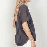 Oversized Textured Tee - alldeserved.com