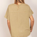 Oversized Textured Tee - alldeserved.com