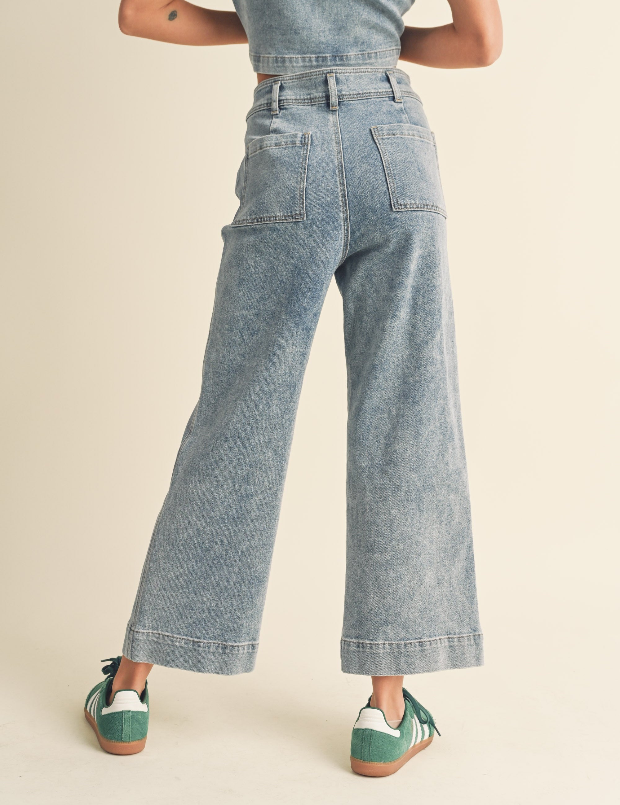 Sofie Cuffed Straight Crop Jeans - alldeserved.com
