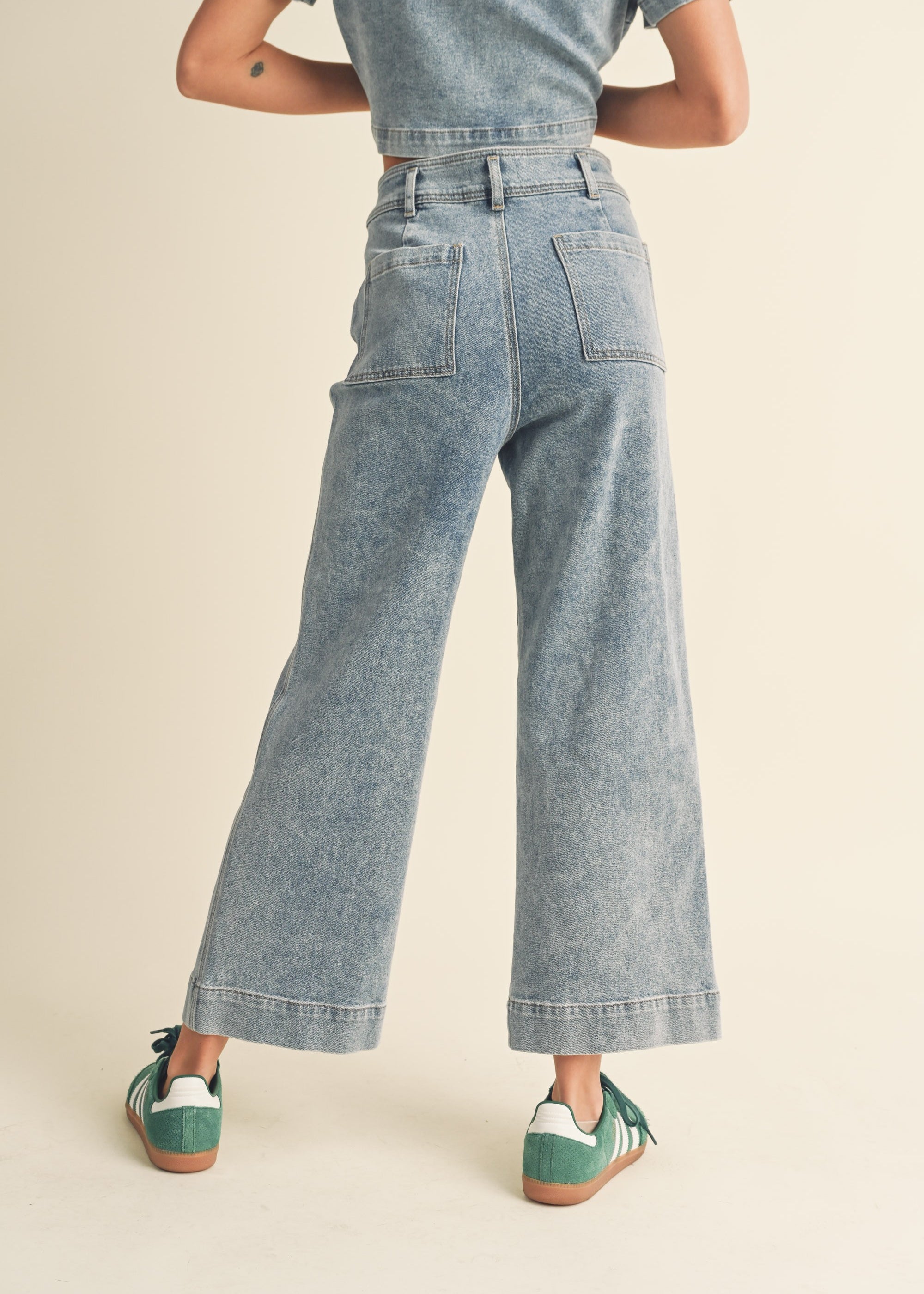Sofie Cuffed Straight Crop Jeans - alldeserved.com