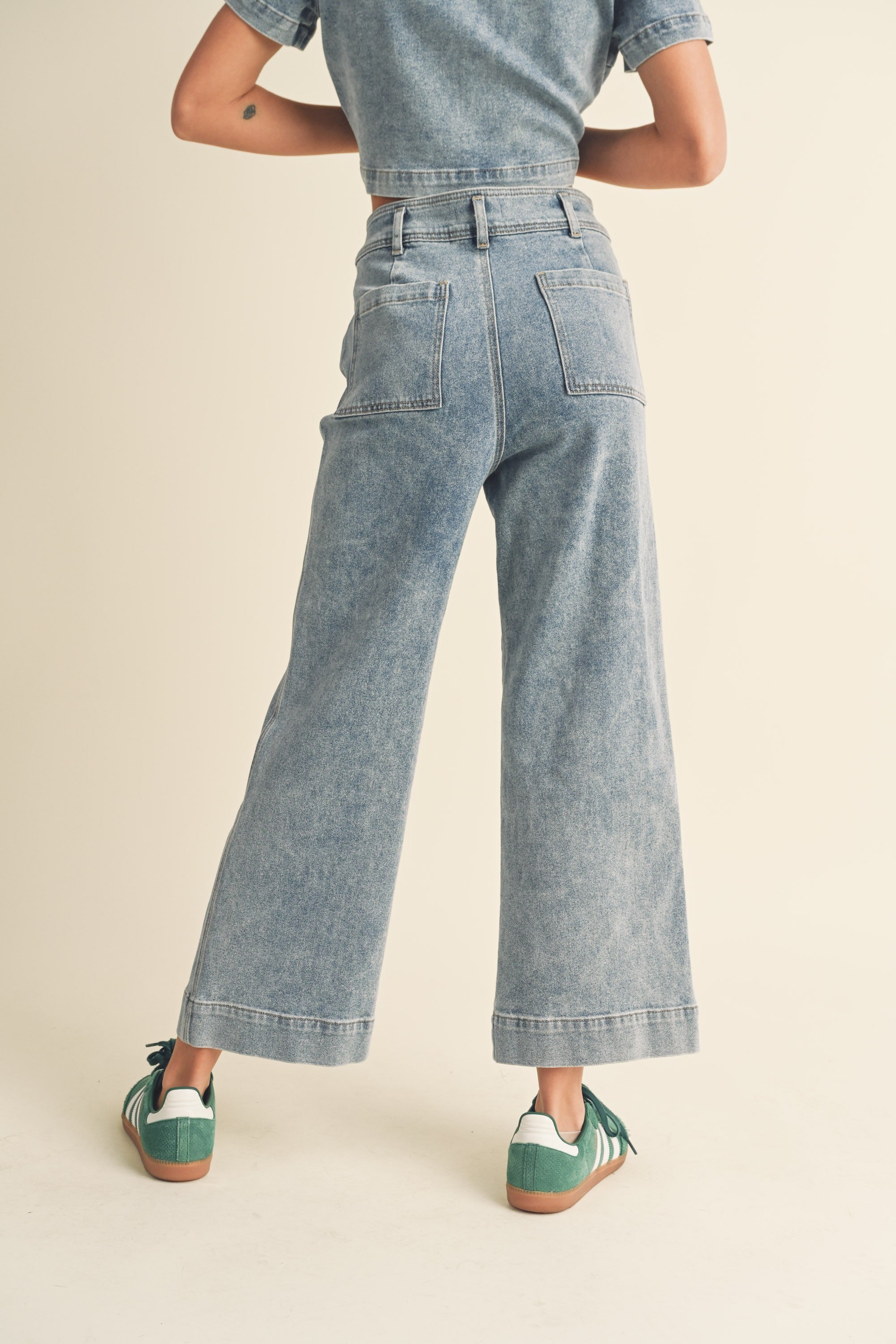 Sofie Cuffed Straight Crop Jeans - alldeserved.com