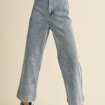 Sofie Cuffed Straight Crop Jeans - alldeserved.com