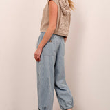 Malibu Striped Pull-On Pants - alldeserved.com