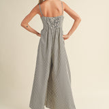 Always Yours Striped Jumpsuit - alldeserved.com