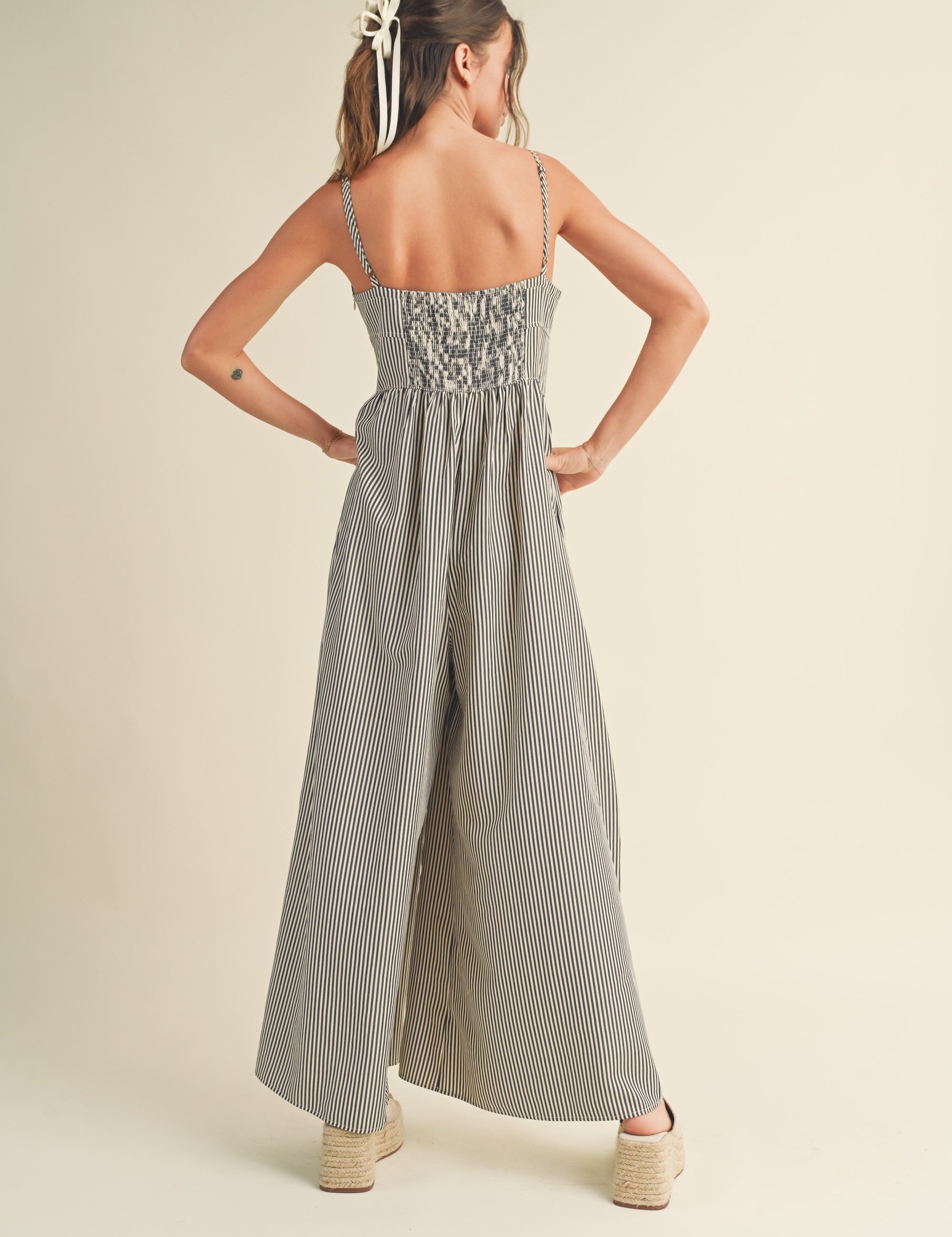 Always Yours Striped Jumpsuit - alldeserved.com