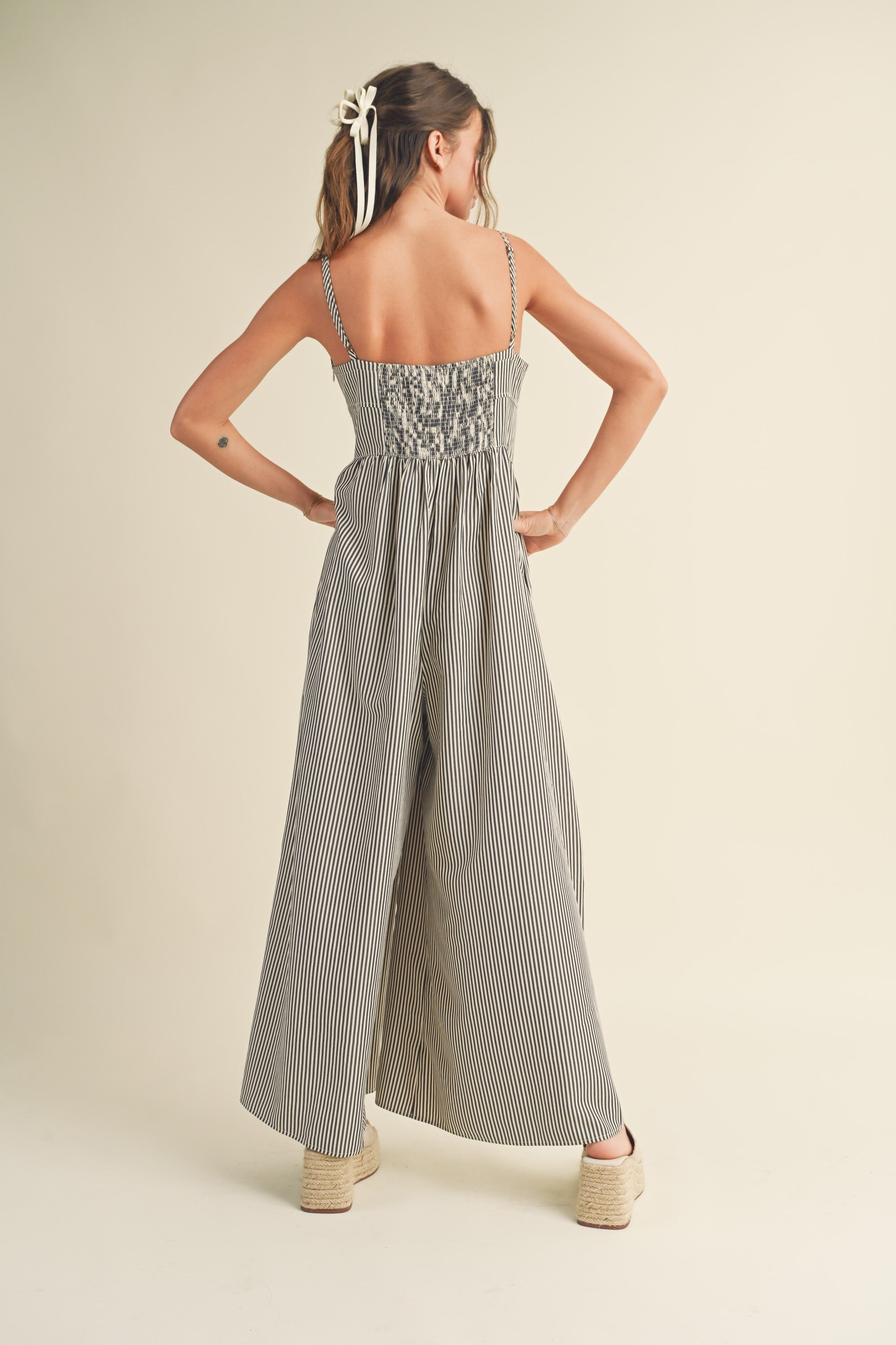 Always Yours Striped Jumpsuit - alldeserved.com