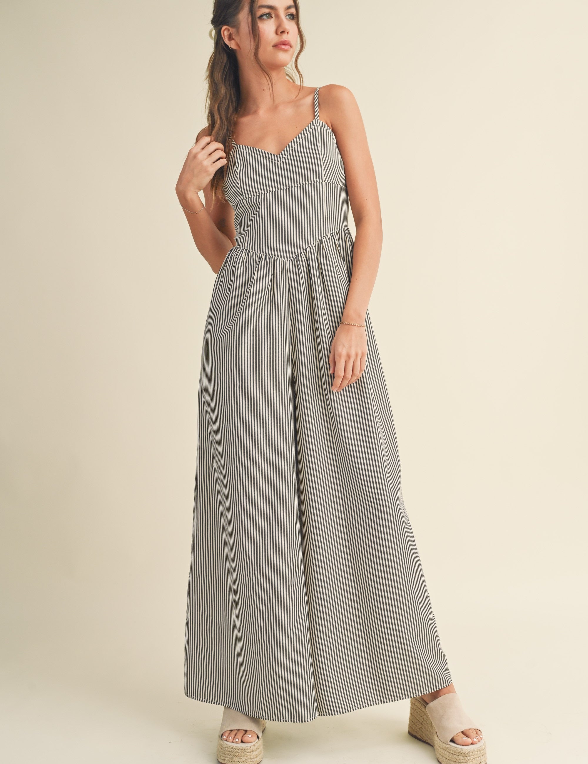 Always Yours Striped Jumpsuit - alldeserved.com