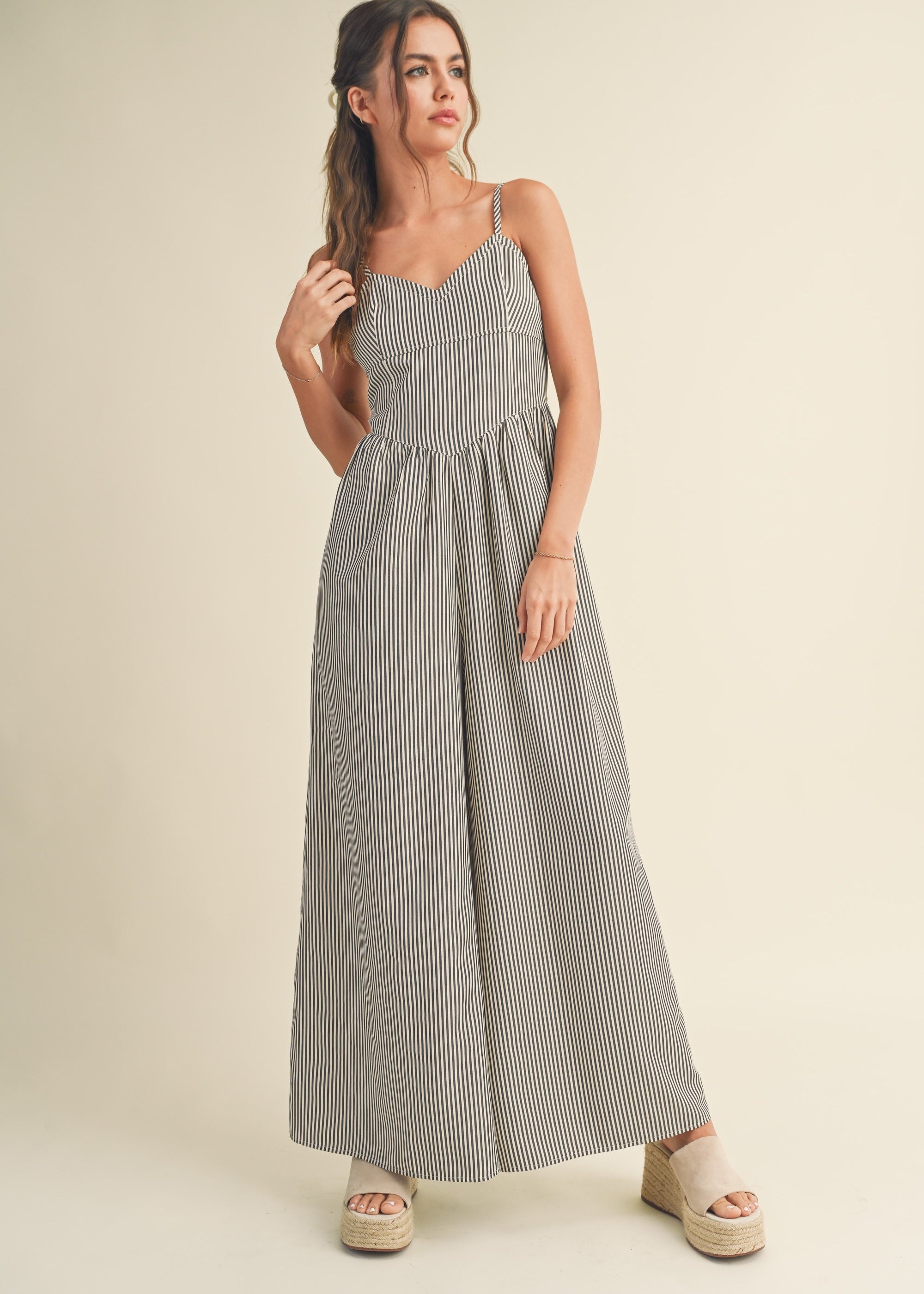 Always Yours Striped Jumpsuit - alldeserved.com