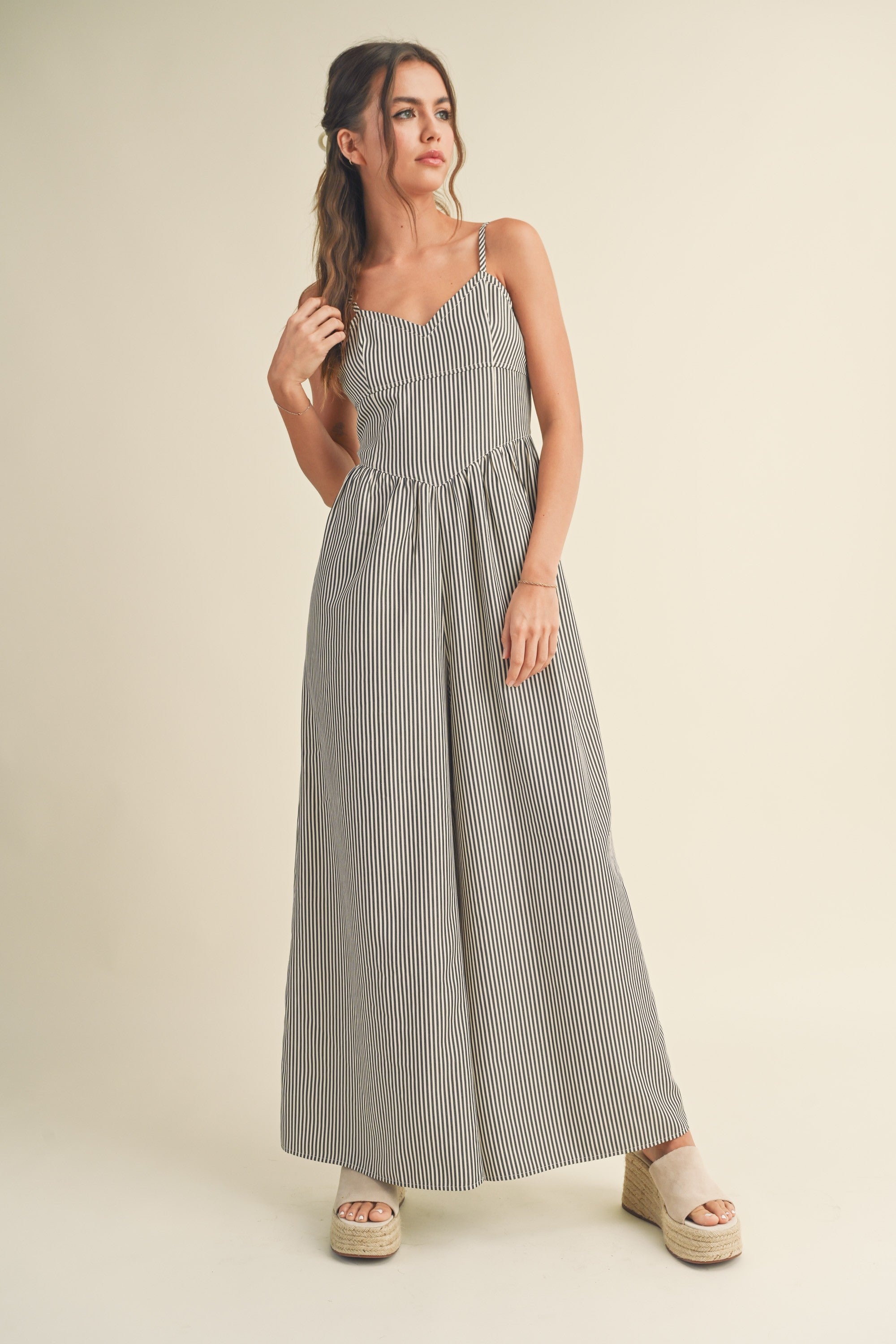 Always Yours Striped Jumpsuit - alldeserved.com