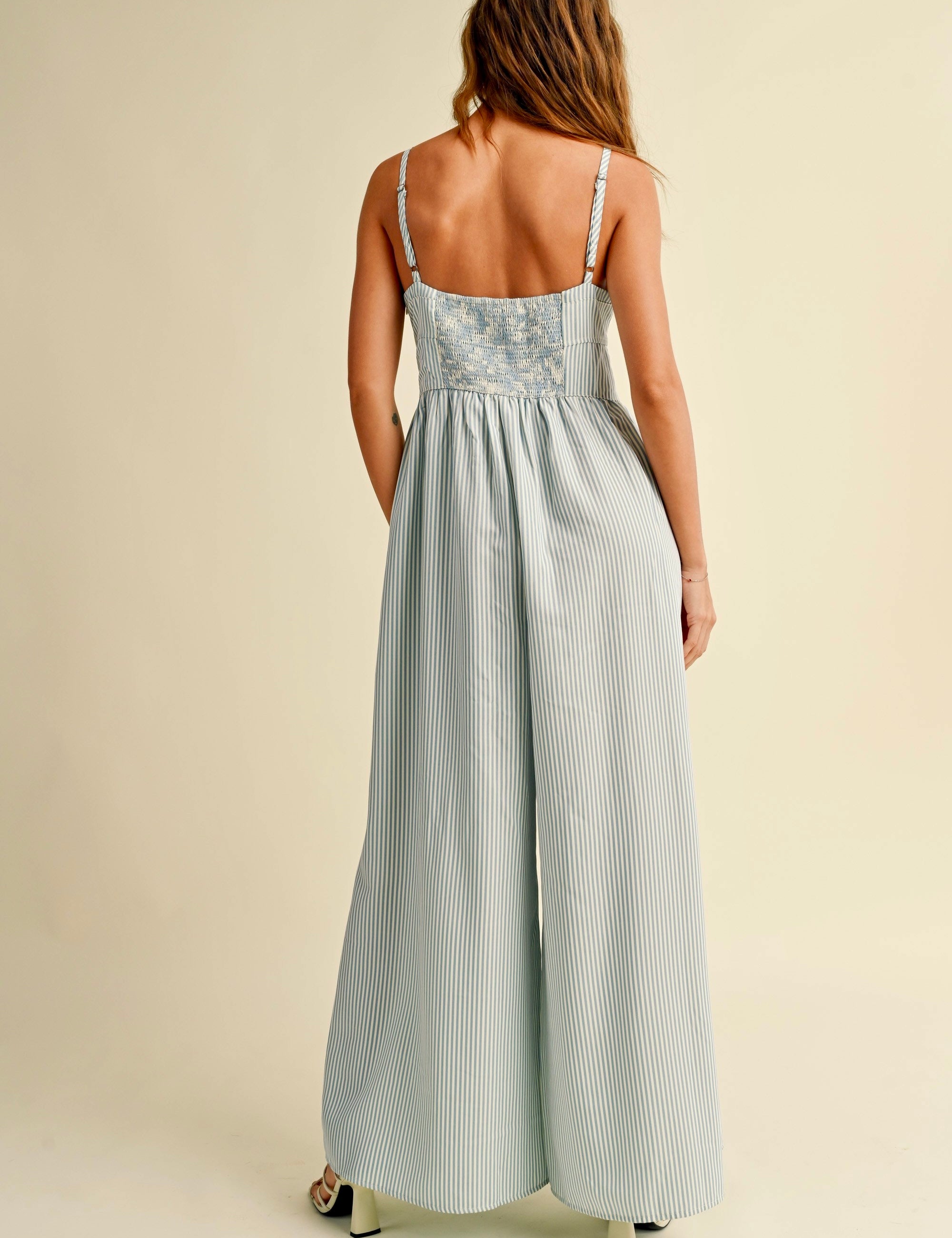 Always Yours Striped Jumpsuit - alldeserved.com