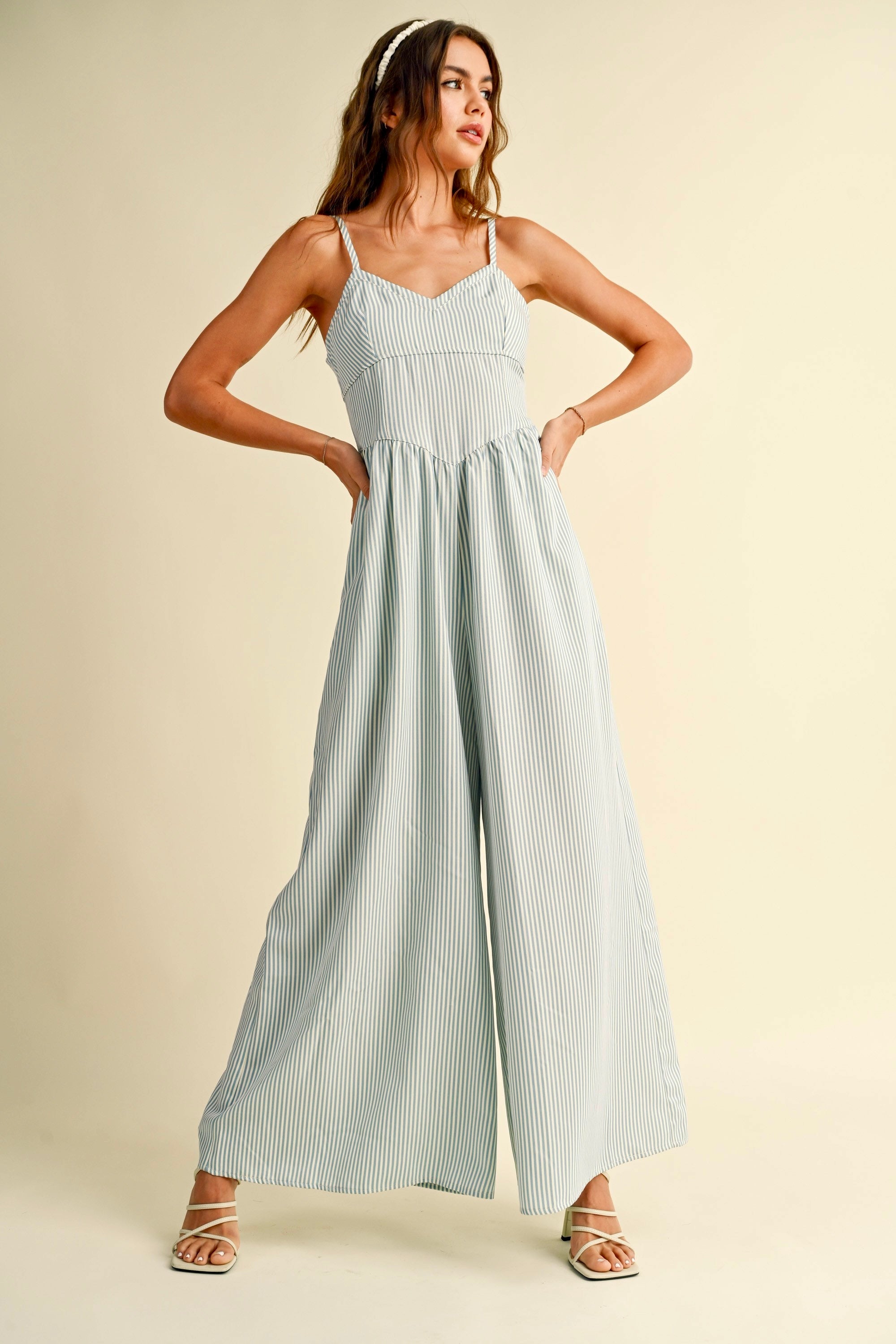 Always Yours Striped Jumpsuit - alldeserved.com