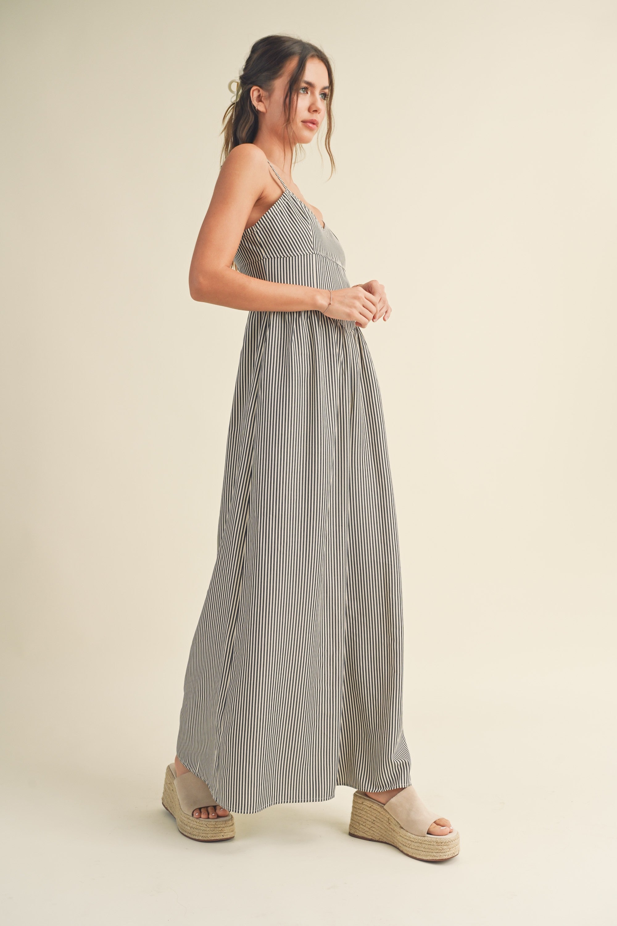 Always Yours Striped Jumpsuit - alldeserved.com