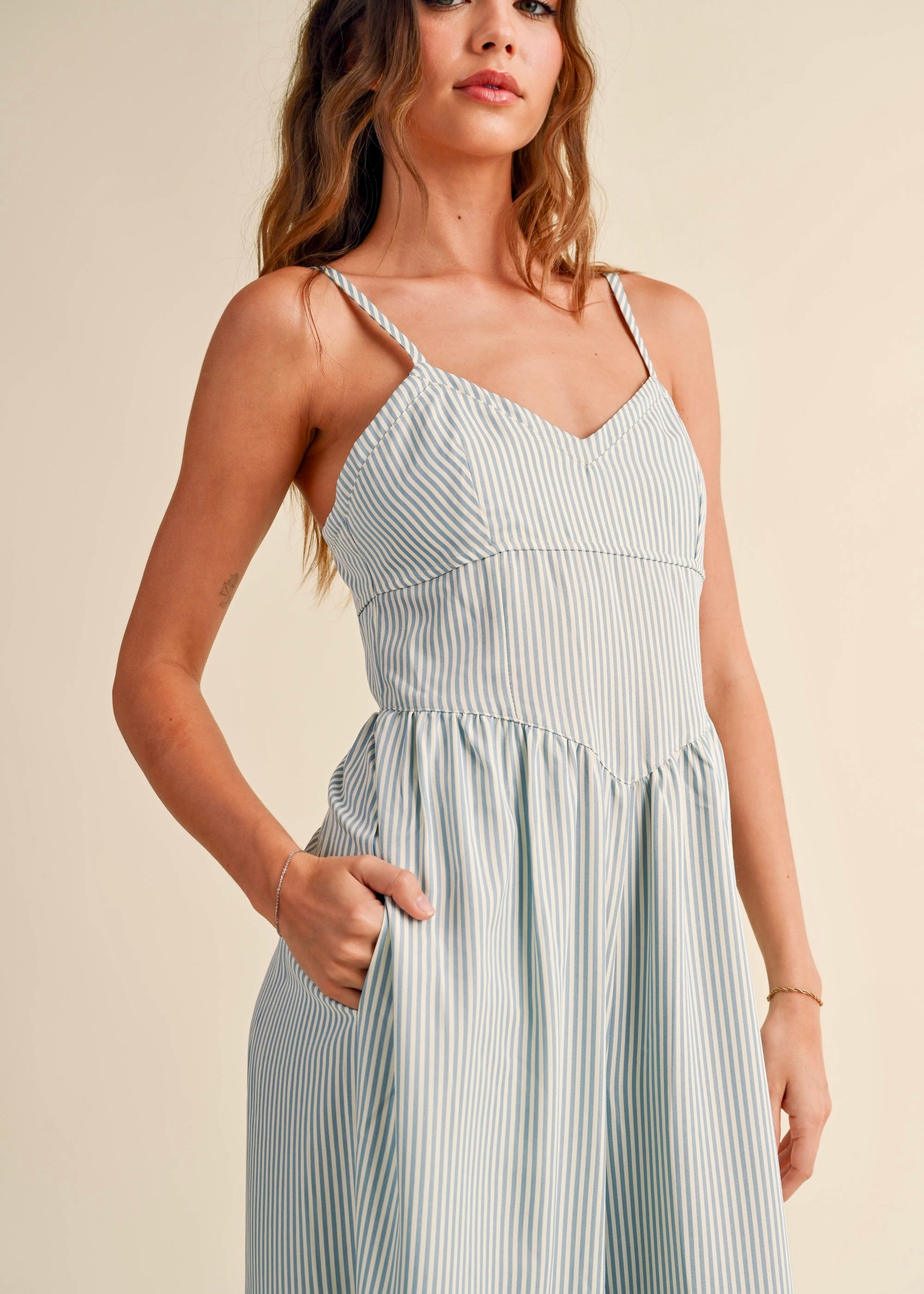 Always Yours Striped Jumpsuit - alldeserved.com