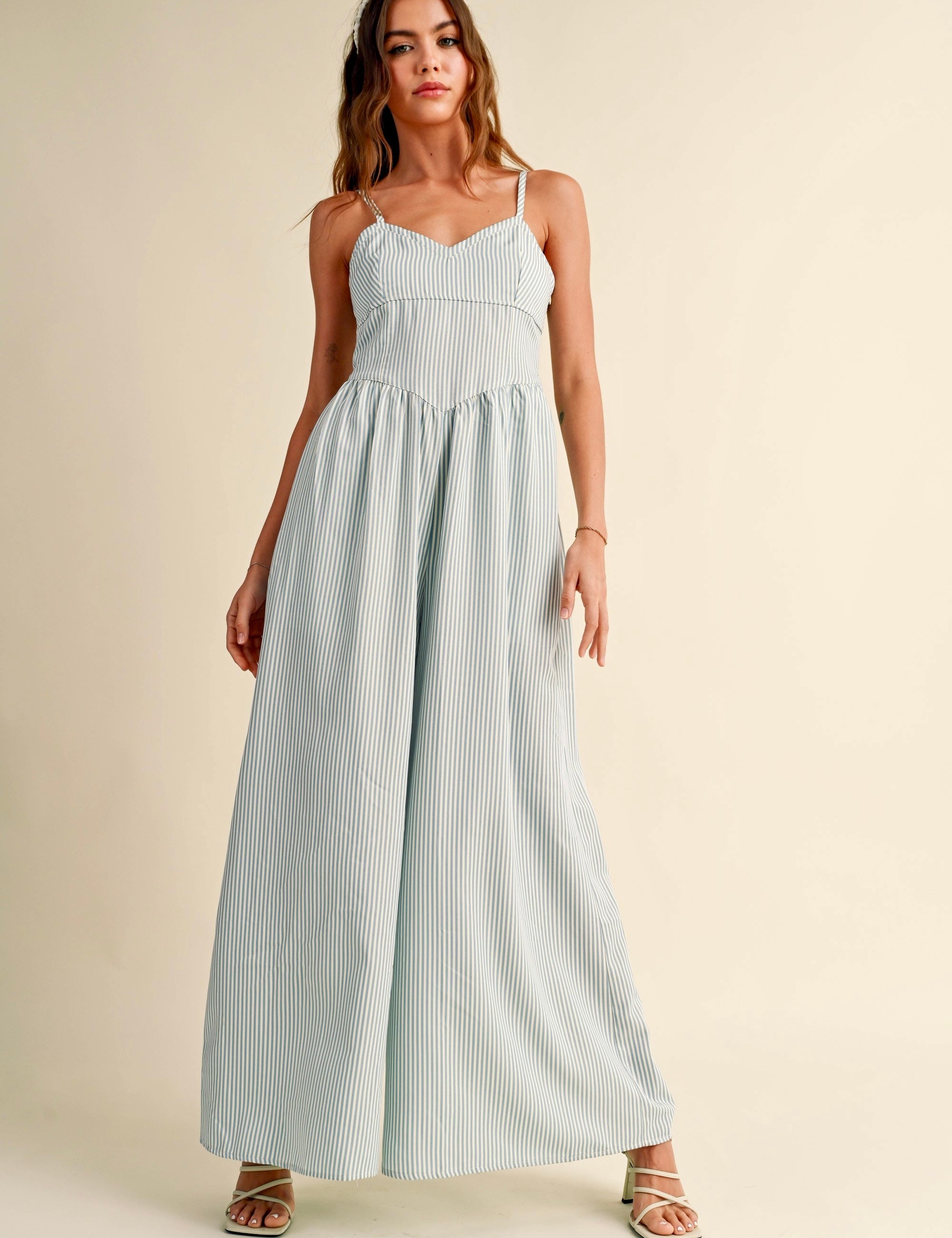 Always Yours Striped Jumpsuit - alldeserved.com
