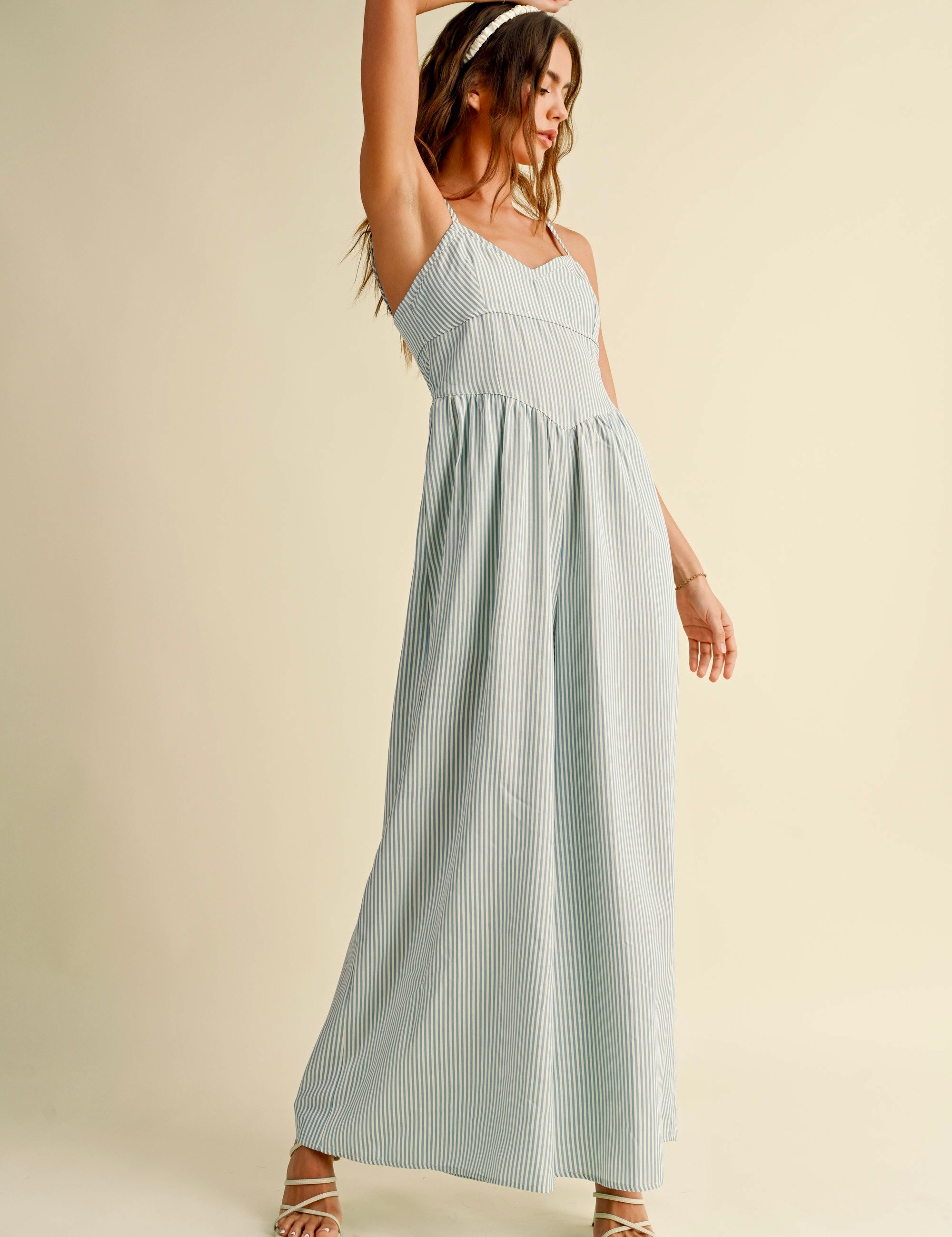 Always Yours Striped Jumpsuit - alldeserved.com