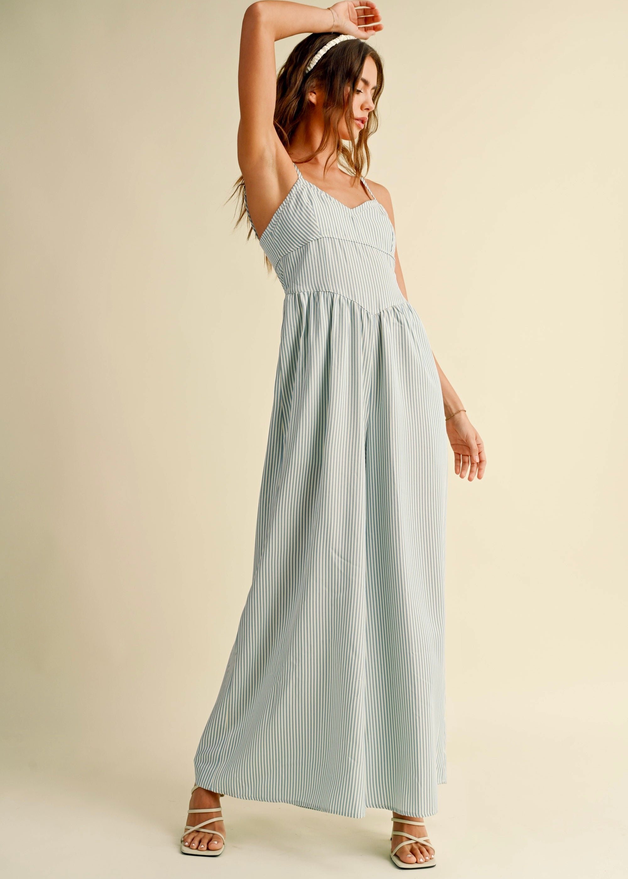 Always Yours Striped Jumpsuit - alldeserved.com