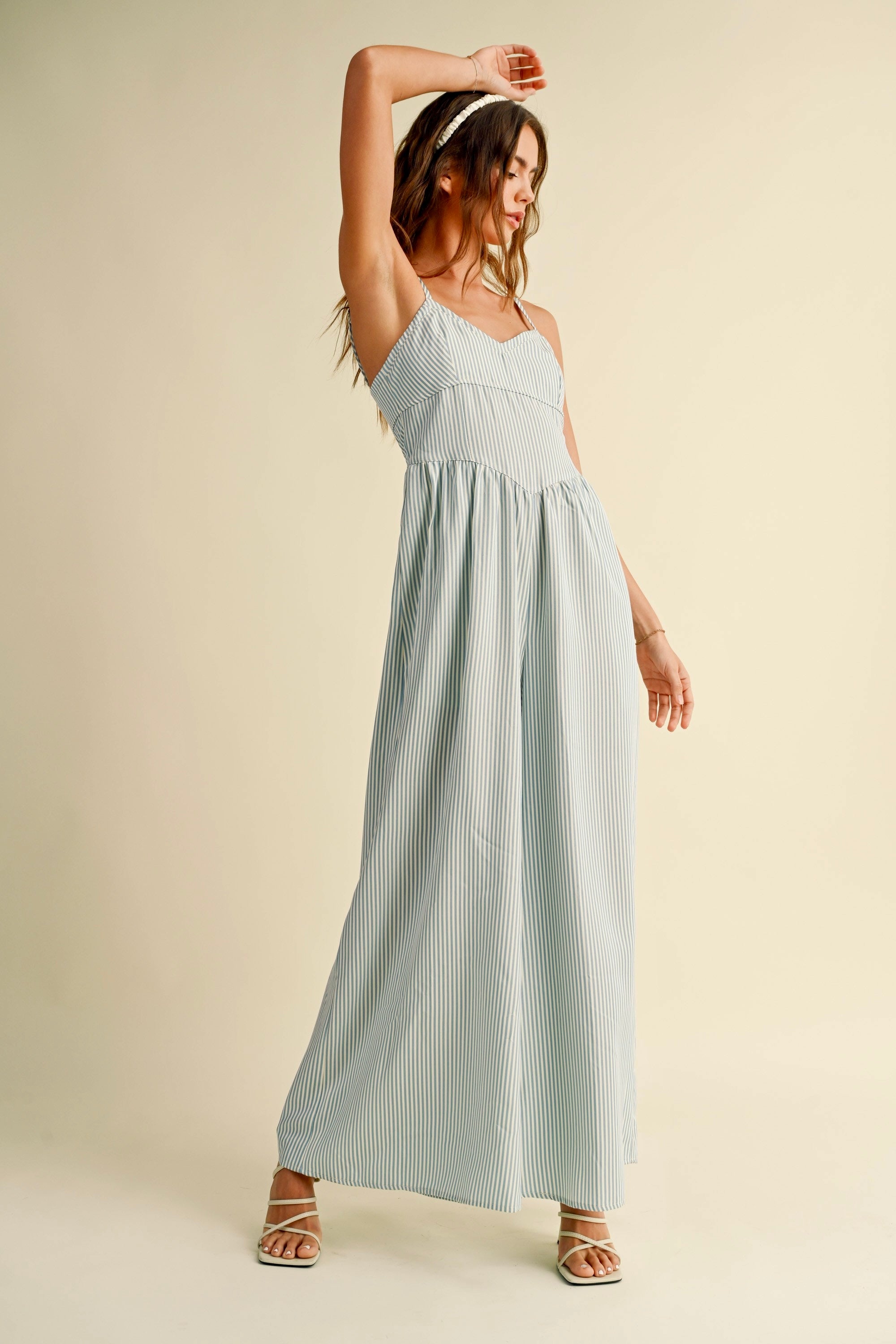 Always Yours Striped Jumpsuit - alldeserved.com