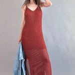 Celeste Lined Mesh Long Dress - alldeserved.com