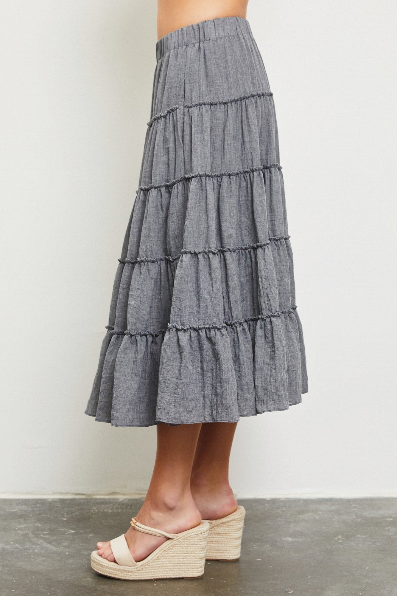 Santa Luz Tiered Skirt - alldeserved.com