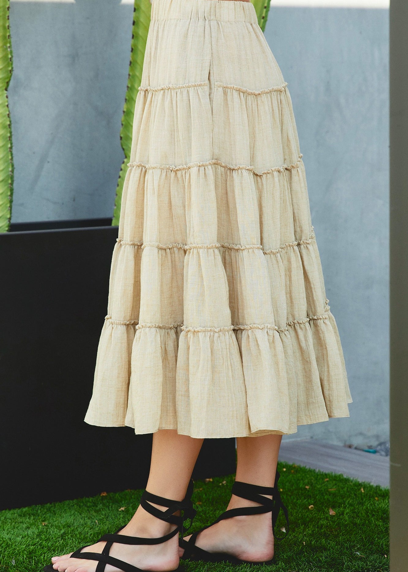 Santa Luz Tiered Skirt - alldeserved.com