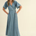 Bluebell Maxi Denim Wrap Dress - alldeserved.com