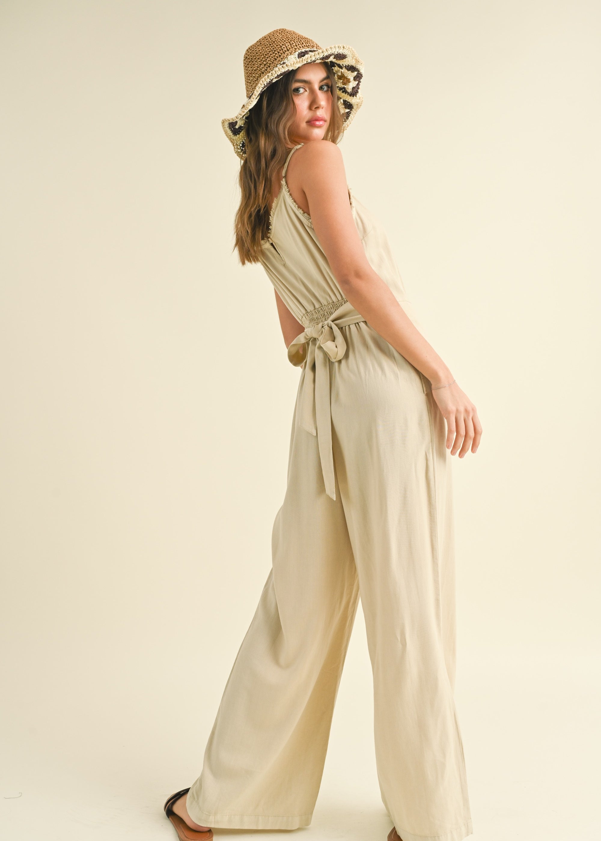 Boho Solid Sleeveless Jumpsuit - alldeserved.com