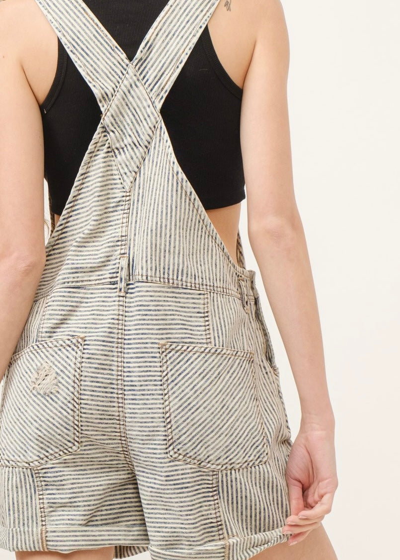 Ziggy Stardust Denim Shortall Jumpsuit - alldeserved.com