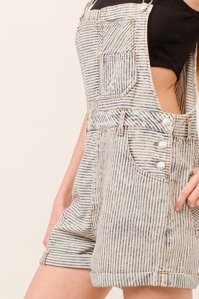 Ziggy Stardust Denim Shortall Jumpsuit - alldeserved.com