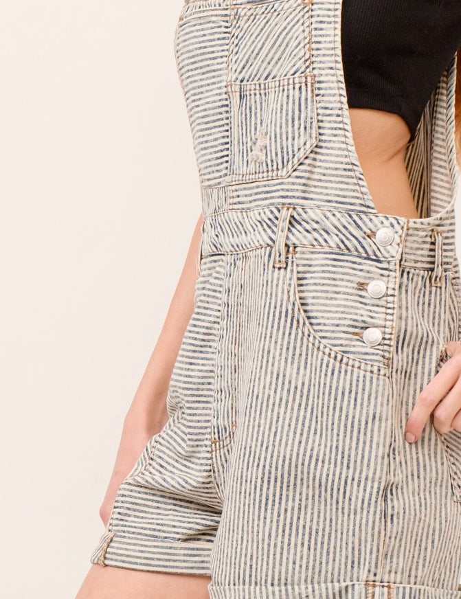 Ziggy Stardust Denim Shortall Jumpsuit - alldeserved.com
