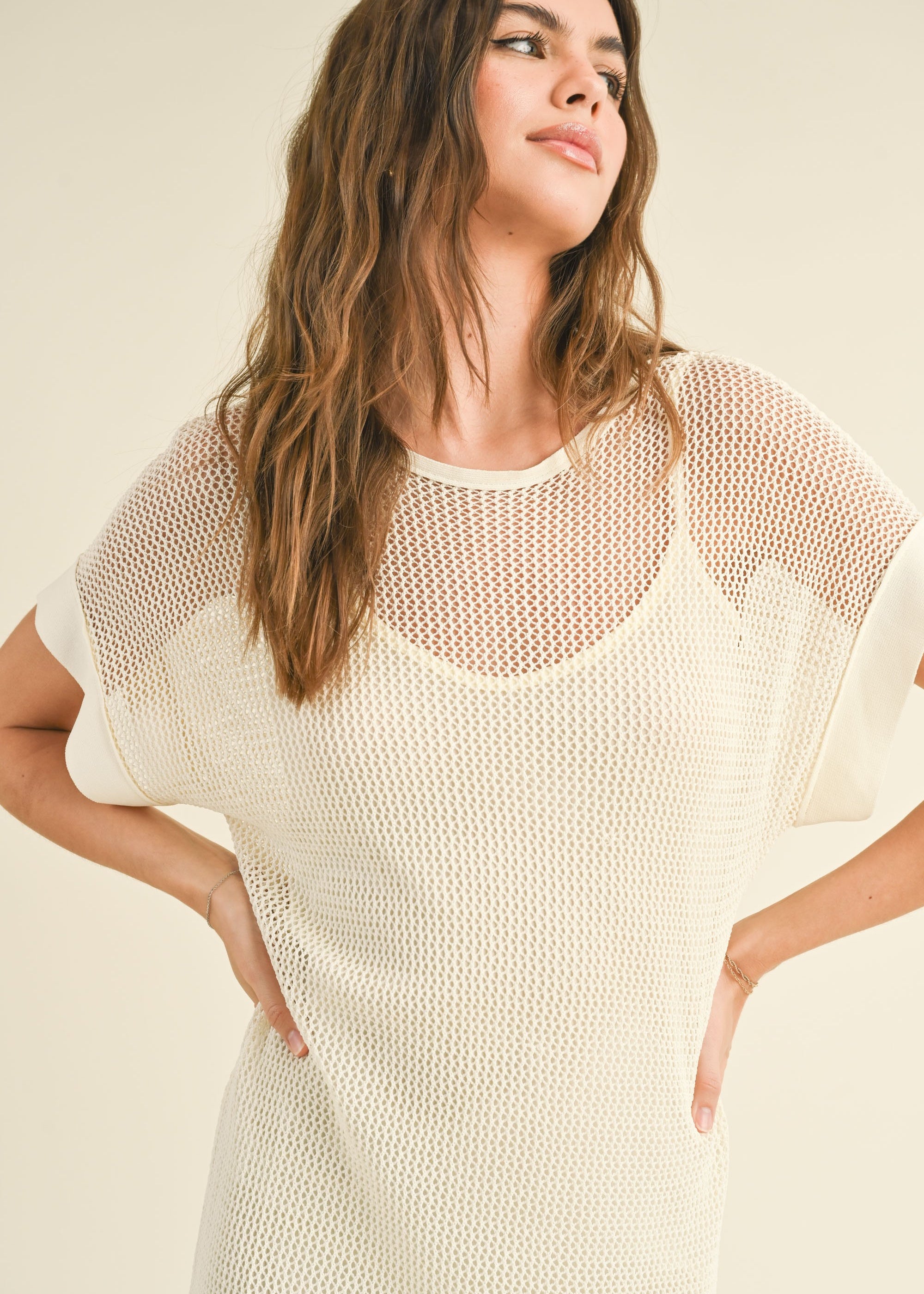 Ivy Mesh Long Dress with Slip - alldeserved.com