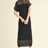 Ivy Mesh Long Dress with Slip - alldeserved.com