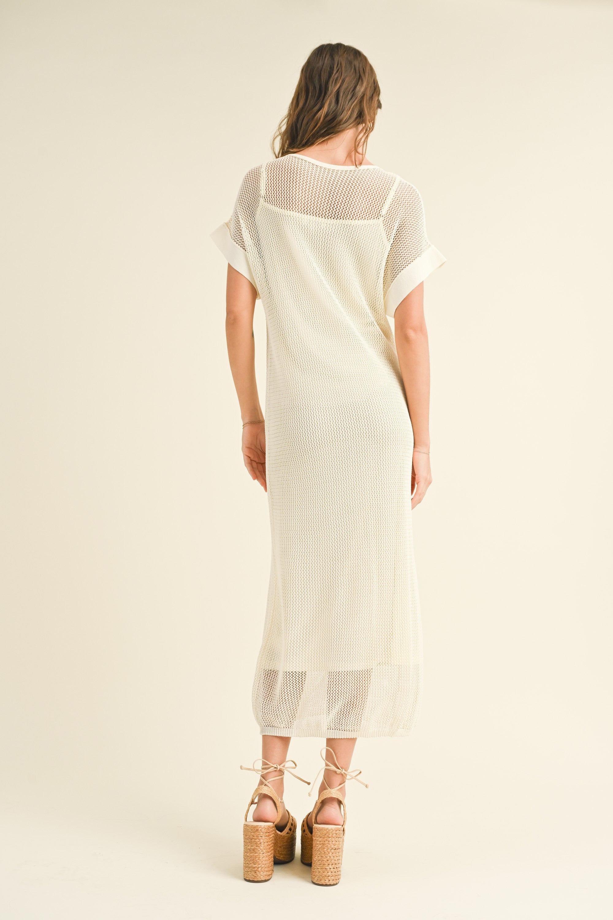 Ivy Mesh Long Dress with Slip - alldeserved.com