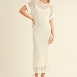 Ivy Mesh Long Dress with Slip - alldeserved.com