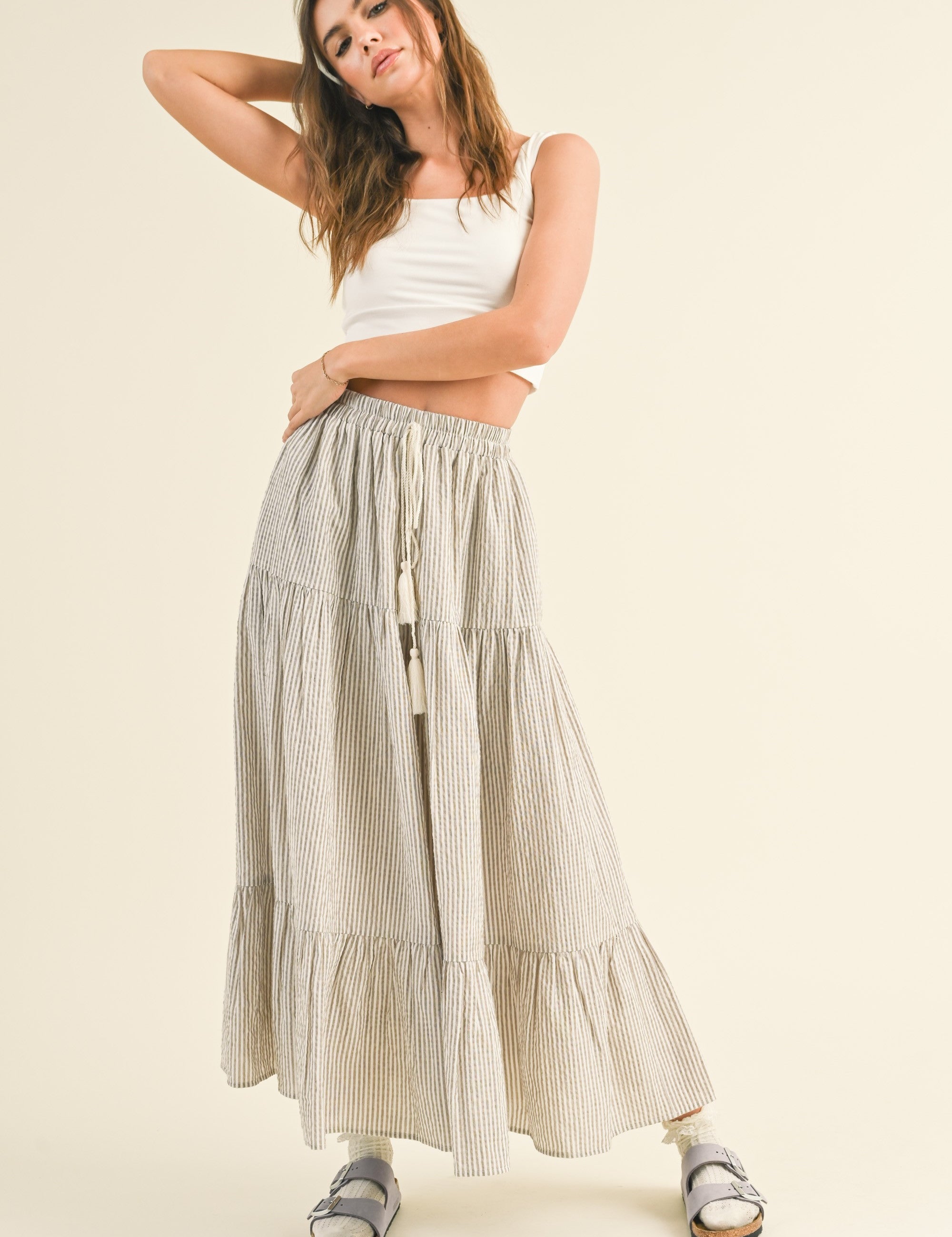 Dolce Vita Bohemian Tiered Skirt - alldeserved.com