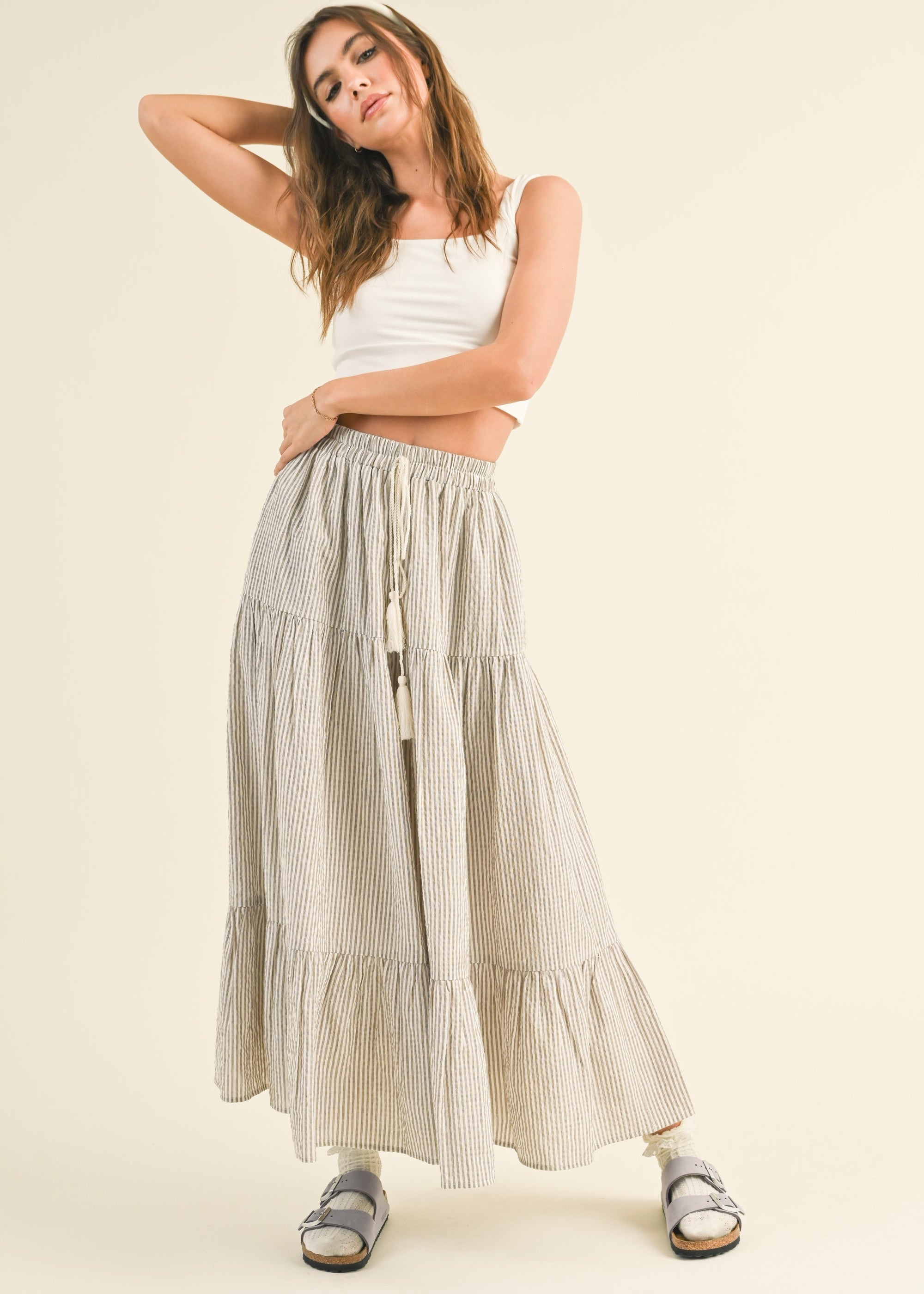 Dolce Vita Bohemian Tiered Skirt - alldeserved.com