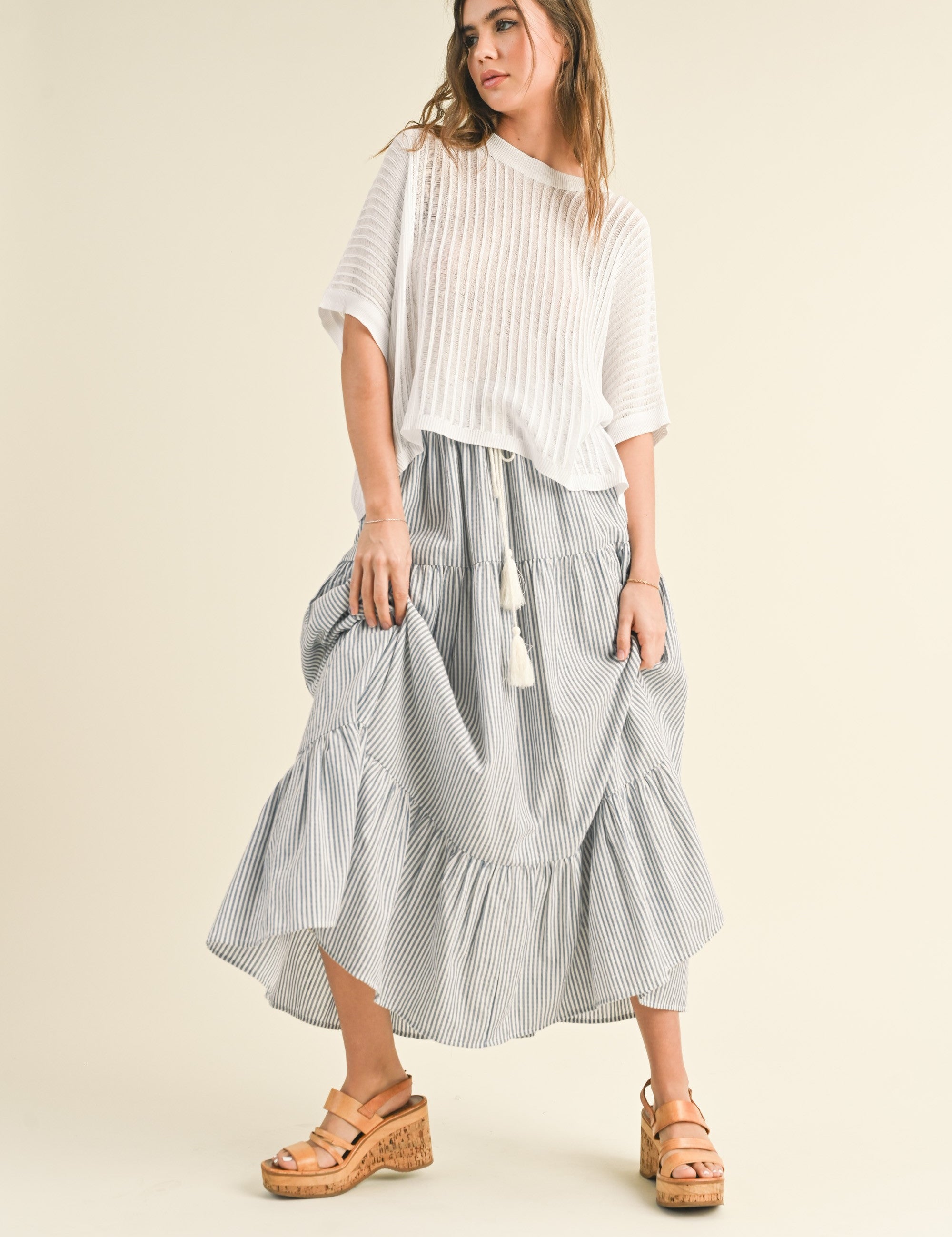 Dolce Vita Bohemian Tiered Skirt - alldeserved.com