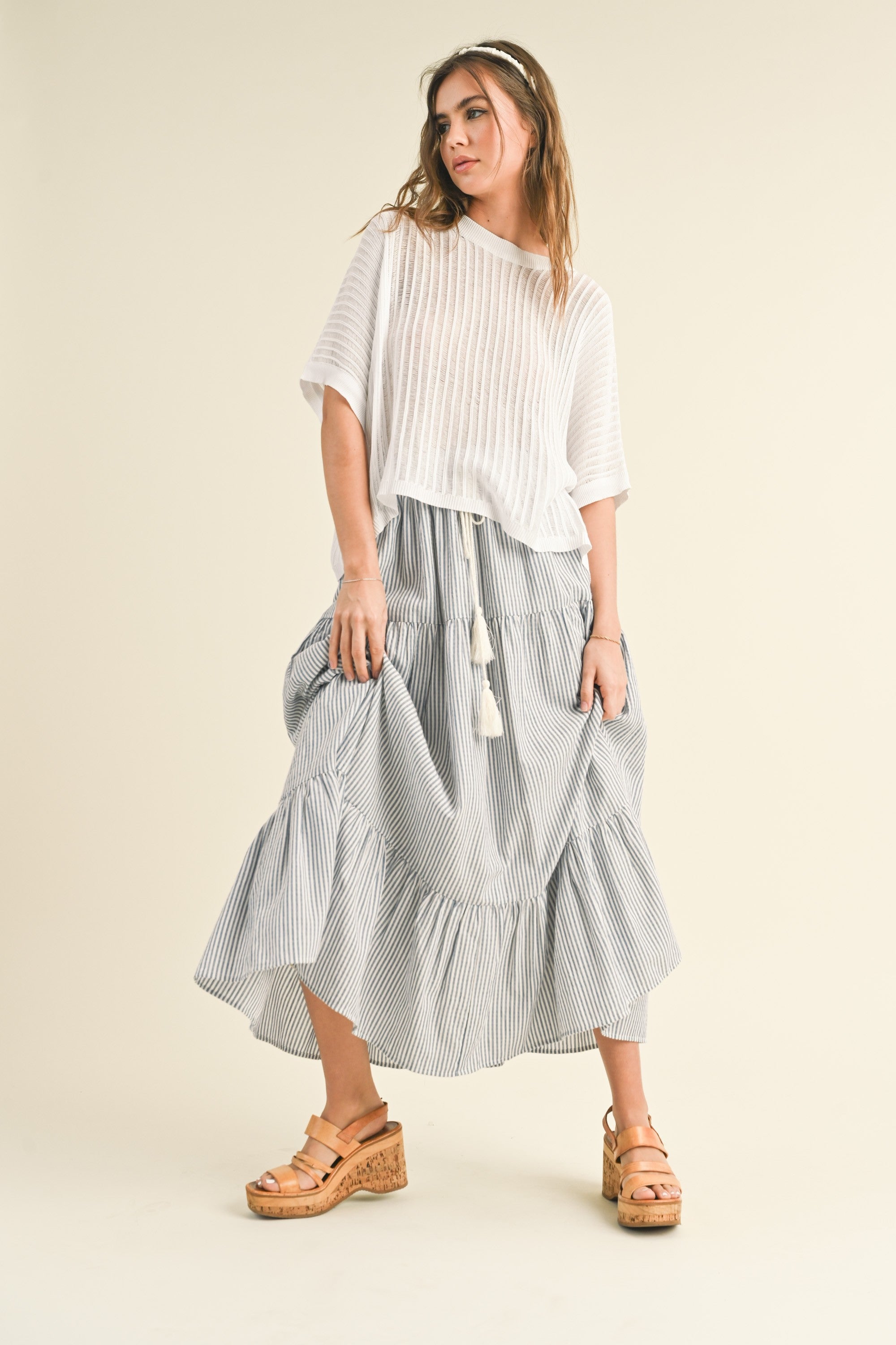 Dolce Vita Bohemian Tiered Skirt - alldeserved.com