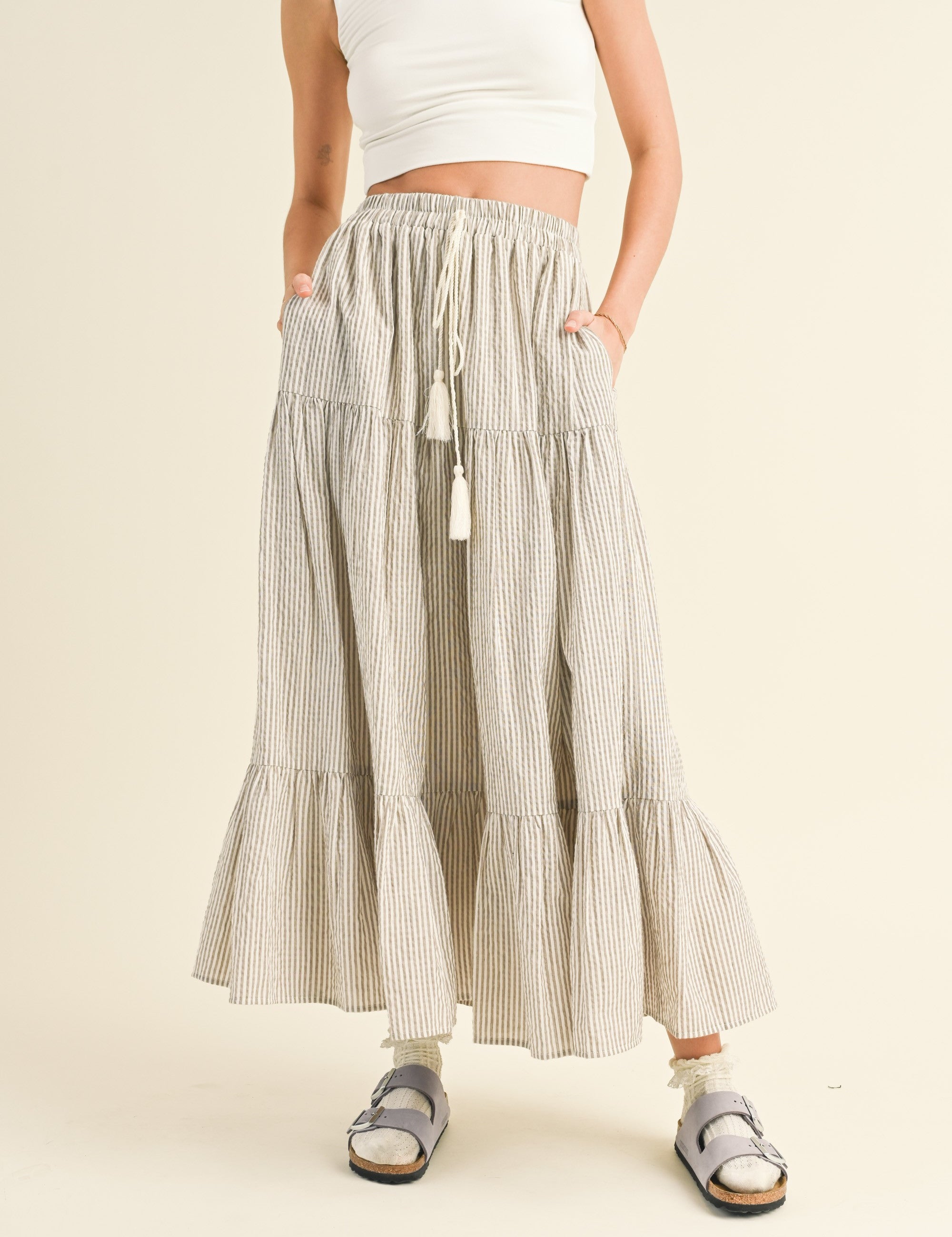 Dolce Vita Bohemian Tiered Skirt - alldeserved.com