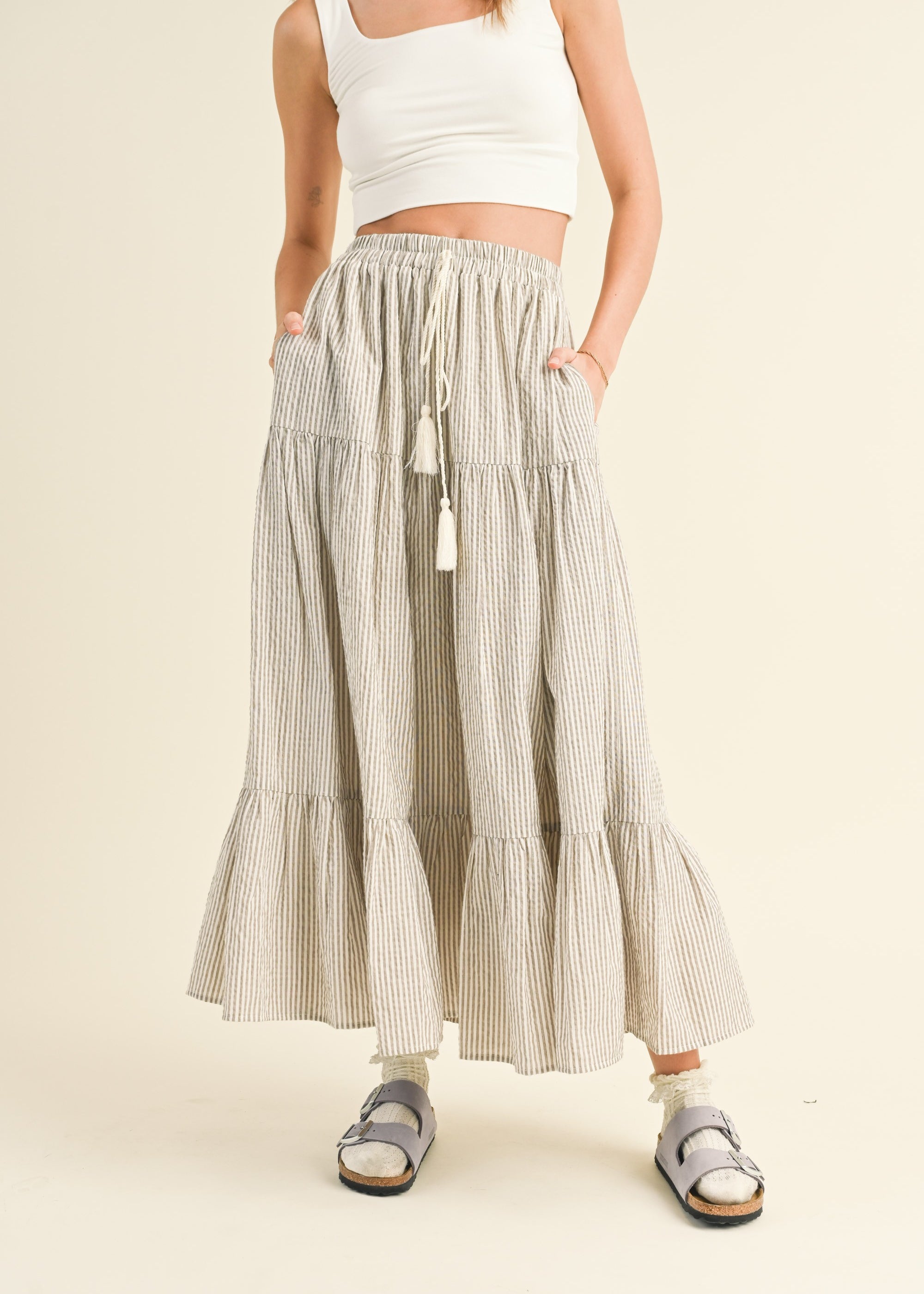 Dolce Vita Bohemian Tiered Skirt - alldeserved.com