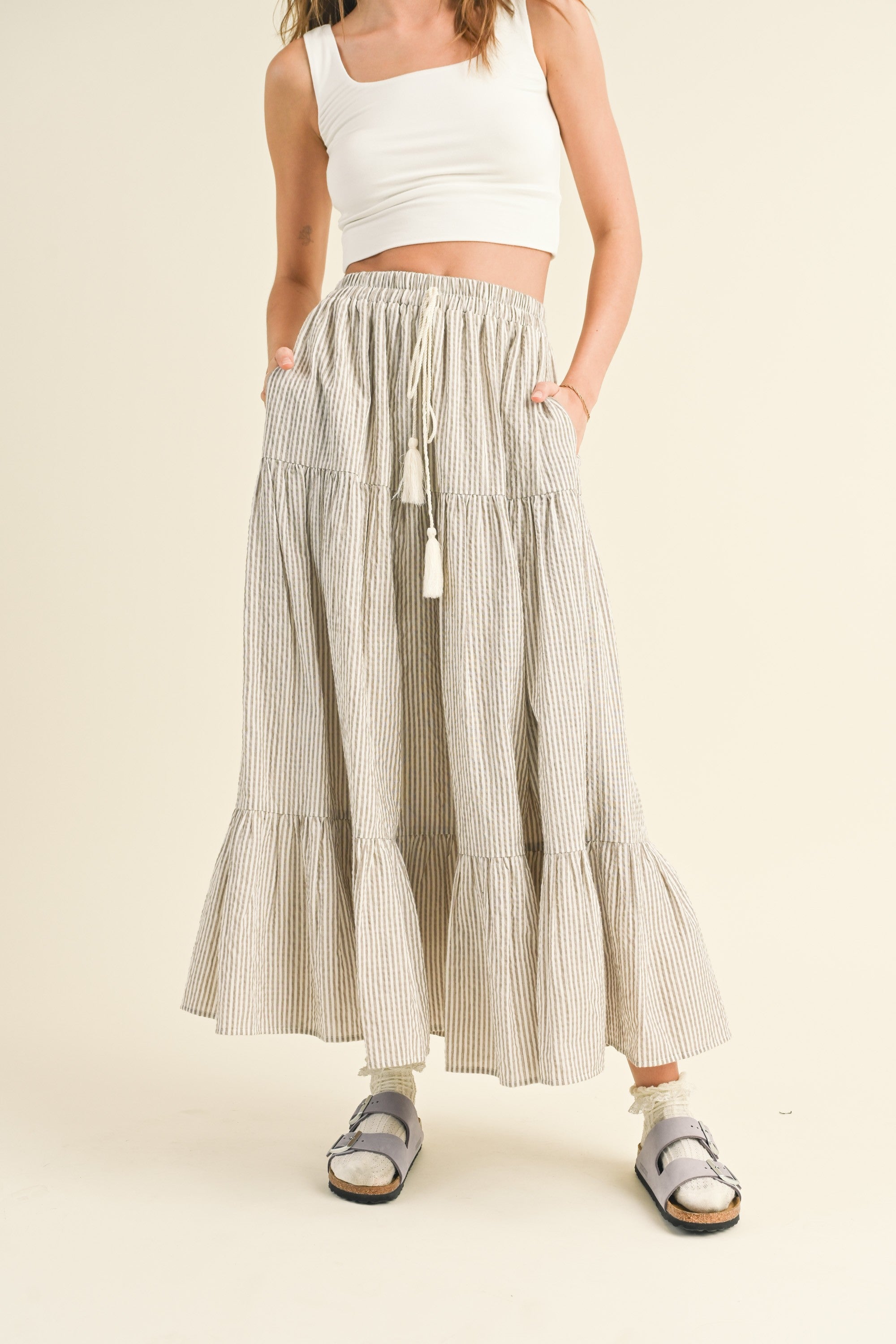 Dolce Vita Bohemian Tiered Skirt - alldeserved.com