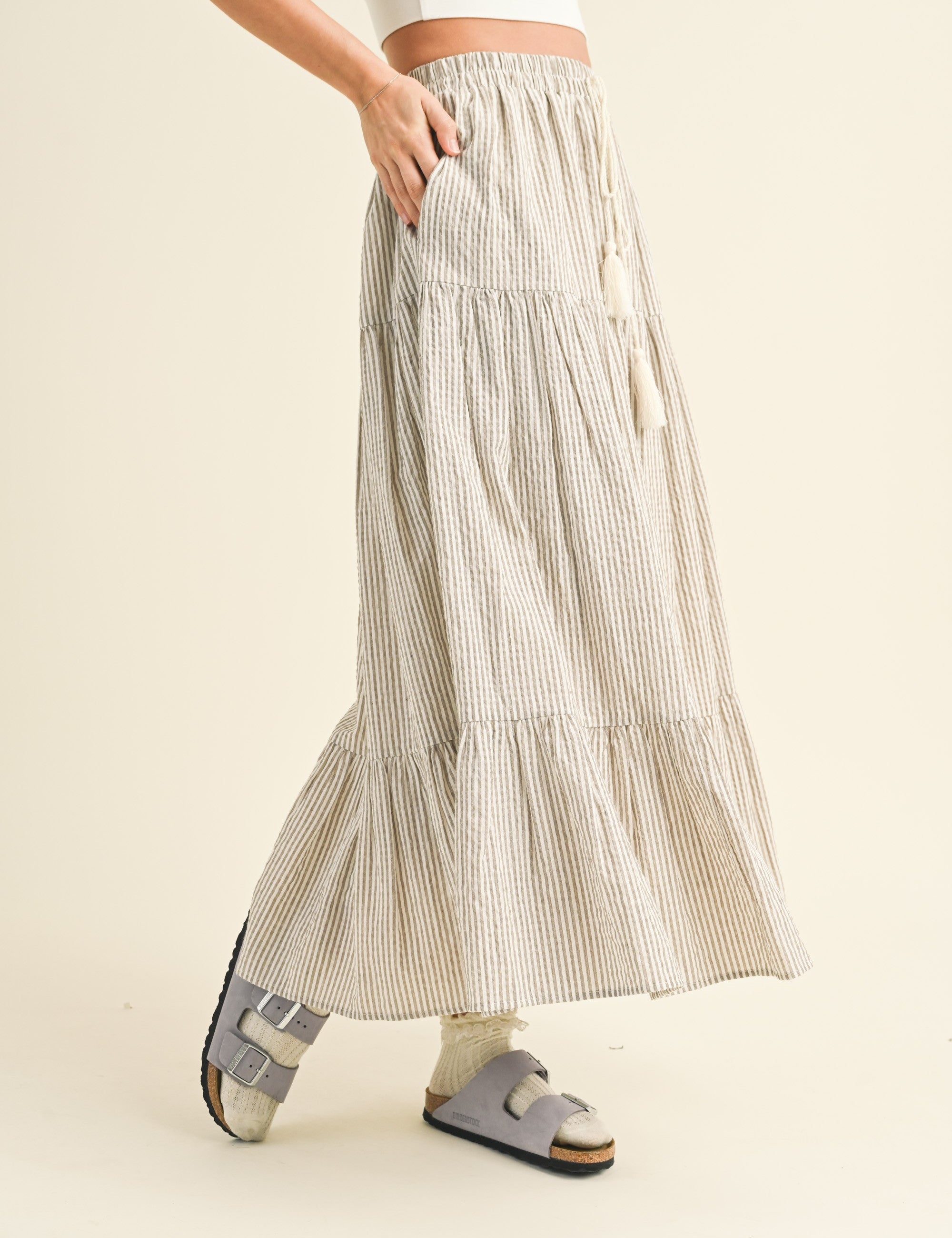 Dolce Vita Bohemian Tiered Skirt - alldeserved.com