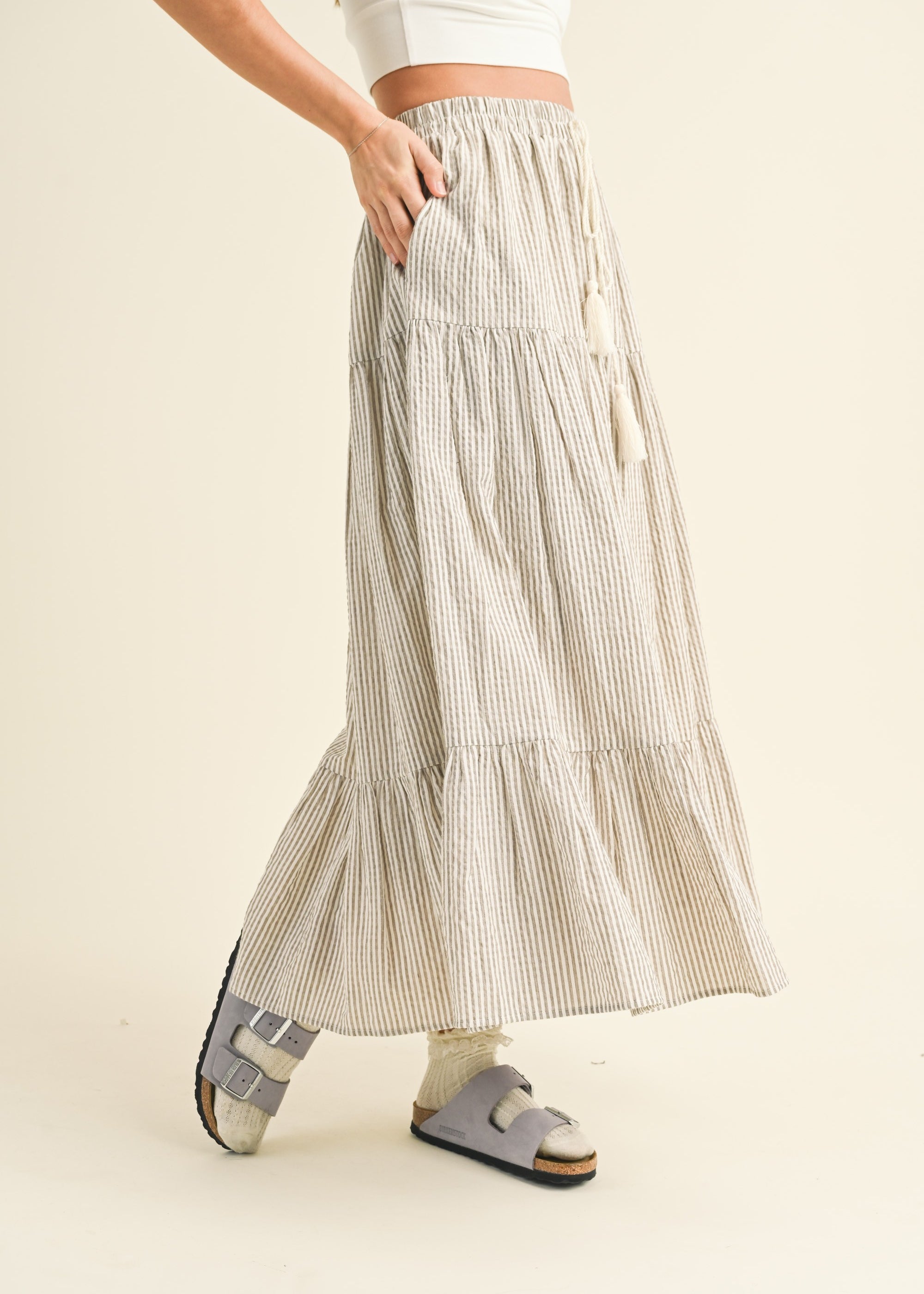 Dolce Vita Bohemian Tiered Skirt - alldeserved.com