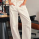 Good Luck Barrel Jeans in Cream - front view