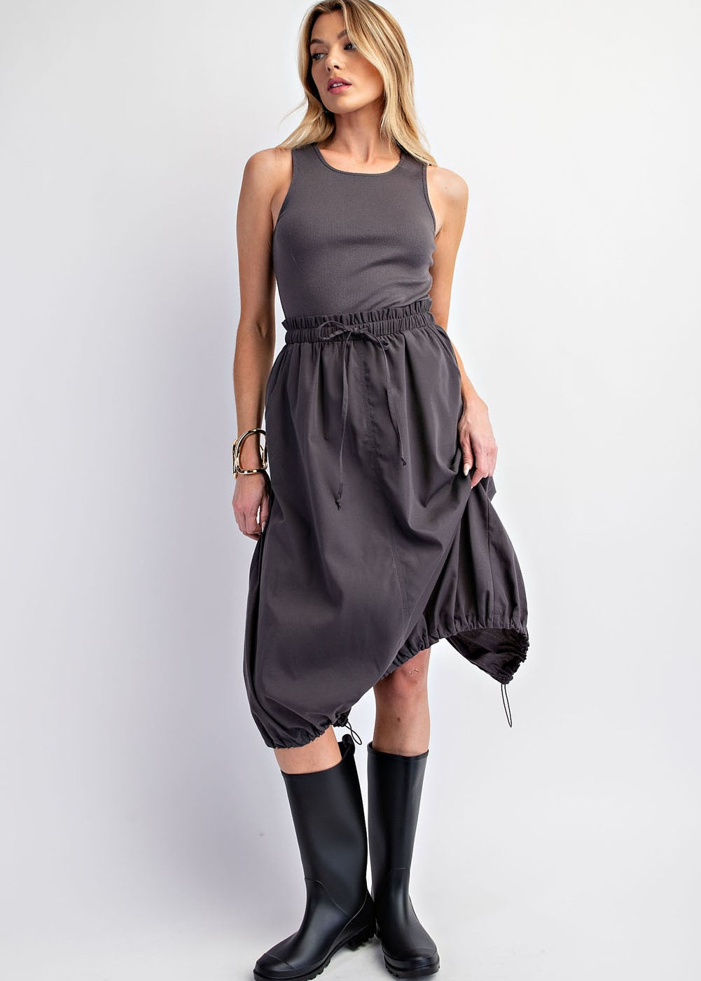 Tank Top Barrel Midi Dress - alldeserved.com