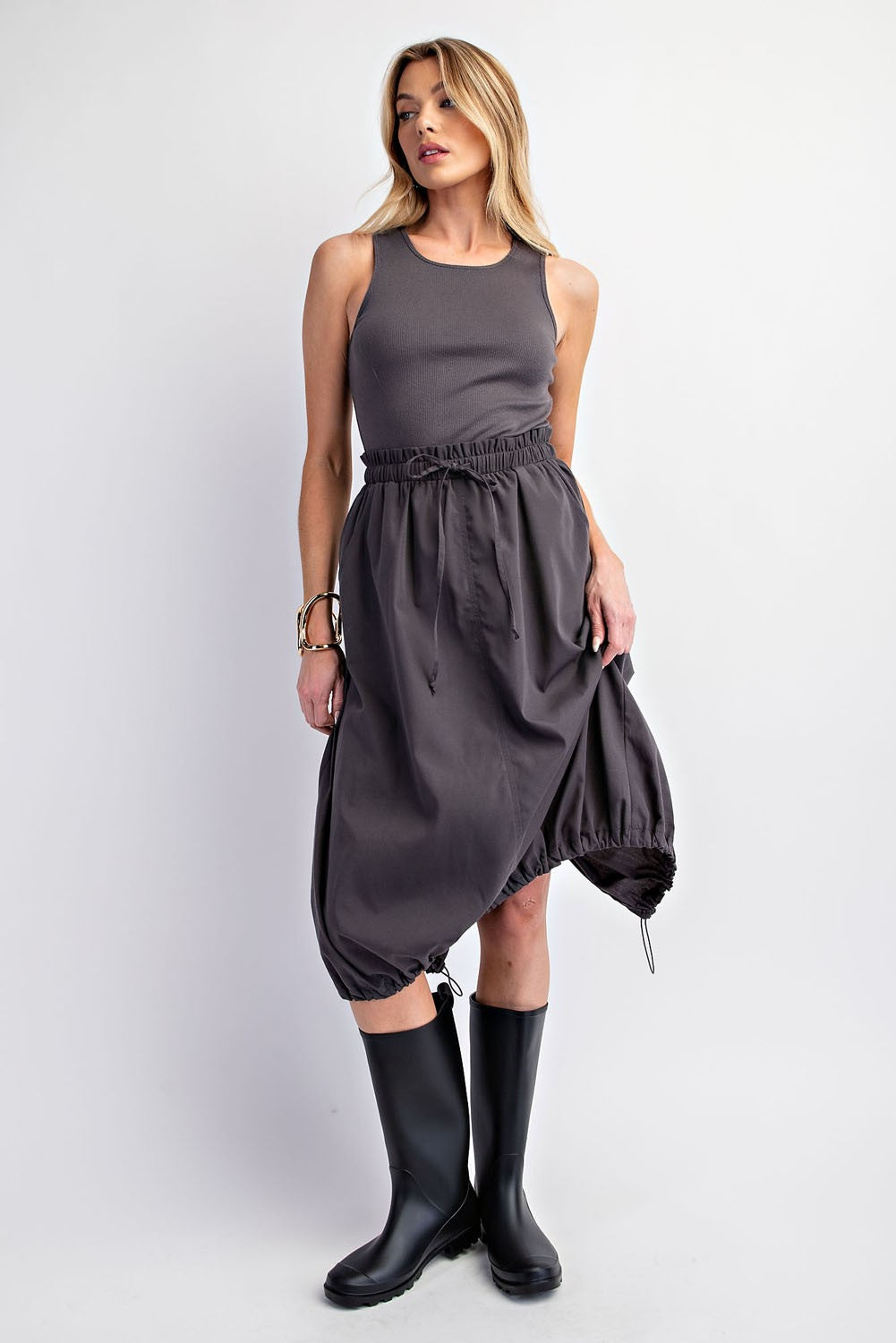 Tank Top Barrel Midi Dress - alldeserved.com