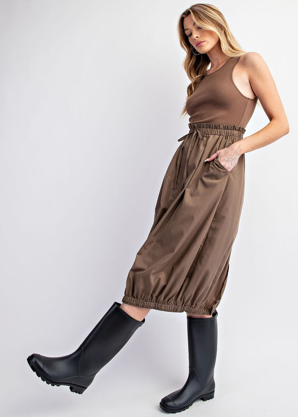 Tank Top Barrel Midi Dress - alldeserved.com