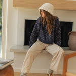 Heartbeat Patterned Cropped Sweater - alldeserved.com