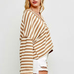 Blanche Oversized Striped Sweatshirt - alldeserved.com